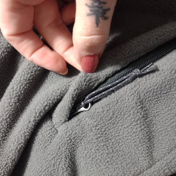 Men's gray Columbia fleece jacket size xl - Picture 6 of 8